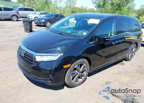2023 Honda Odyssey Elite z USA, uszkodzony, nr VIN 5FNRL6H97PB017653